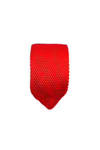 Hew Clothing Knitted Tie in Red