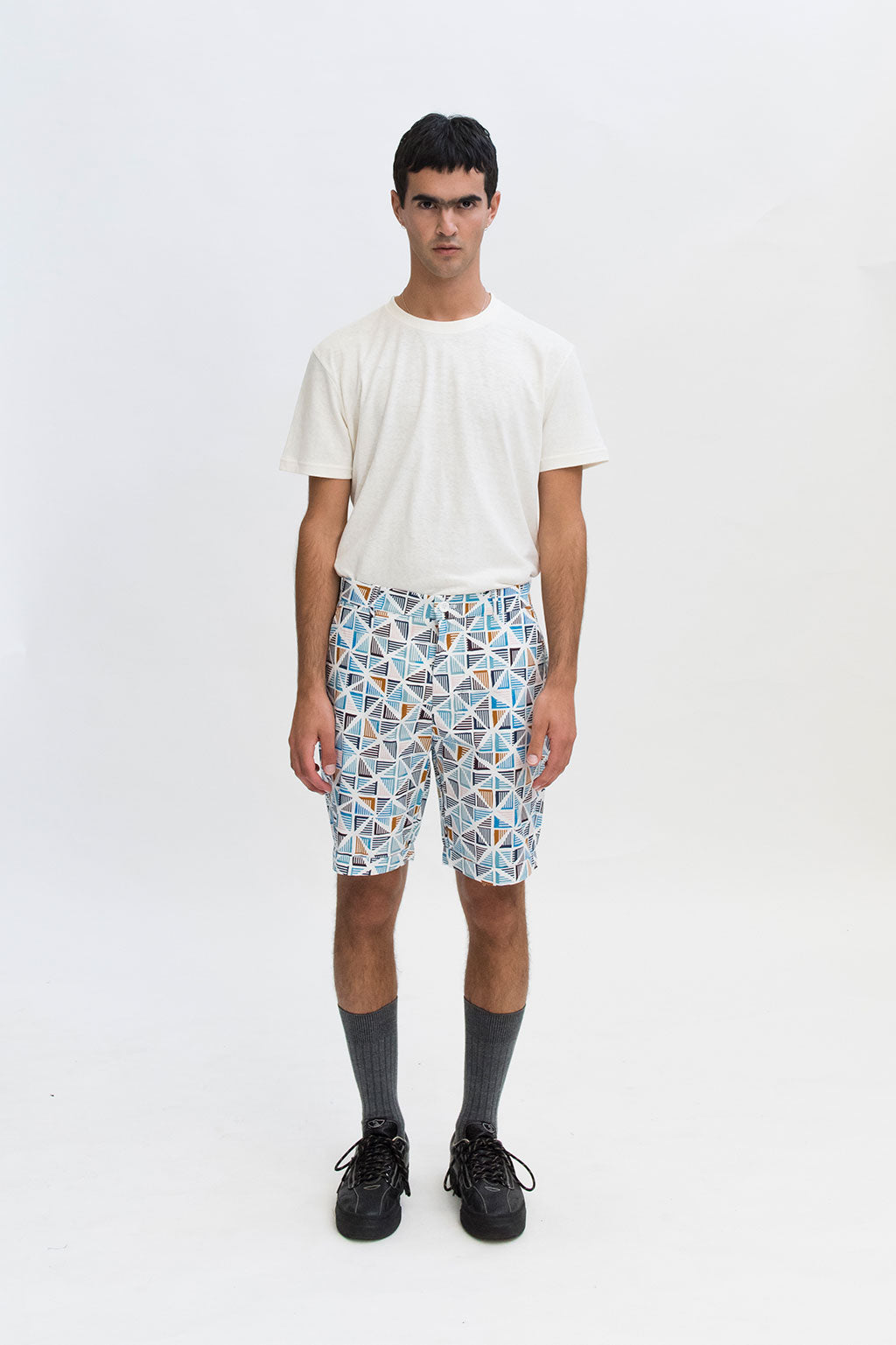 Mens printed 2025 chino shorts