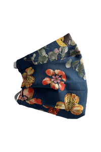 Cloth Face Mask in Navy Floral