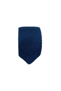 HEW Clothing Knitted Tie in Navy