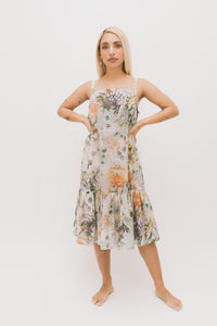 HEW Clothing Smock Frill Dress in Fragile Print