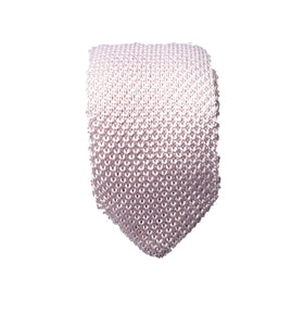 Hew Clothing tie knitted in Ivory
