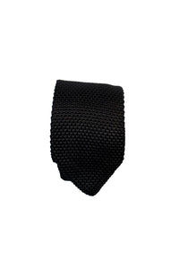 HEW Clothing Tie Knitted in Black
