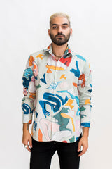 Slim Long Sleeve Shirt in Artemis Print