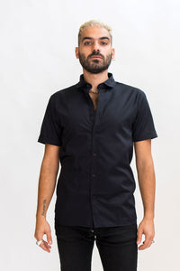 HEW Shirt with Short Sleeve in Black