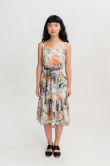 HEW Smock Frill Dress in Fragile Print