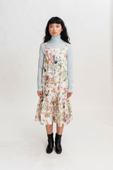 HEW Smock Frill Dress in Muzi Floral Cream