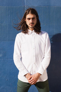 HEW X MARIA RELAXED OXFORD SHIRT IN WHITE