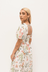 HEW Clothing Sunday Dress in Cream Floral