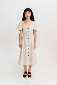 HEW Sunday Dress in Natural Organic Linen