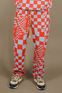HEW Clothing Track Pants in Jaque Mate Print