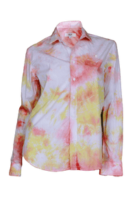 HEW Clothing Repurposed Tie Dye Shirt in Tequila Sunrise