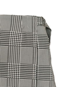 HEW Clothing Wrap Skirt in Houndstooth Print